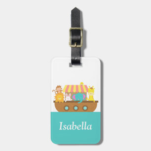 Etiqueta De Bagagem A Arca de Noé, Bichos Bonitos, para crianças