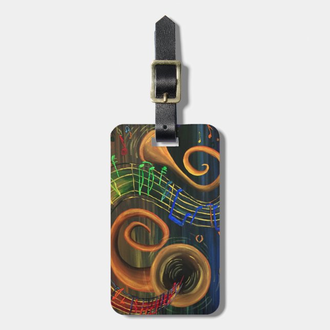 Etiqueta De Bagagem A ART da Música (Frente Vertical)