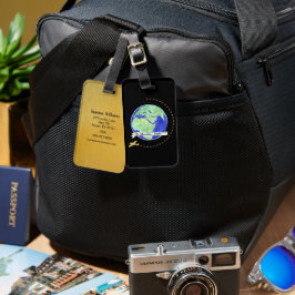 Etiqueta De Bagagem A aventura inicia o Viagem mundial