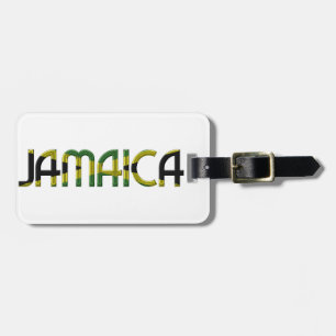 Etiqueta De Bagagem A bandeira de Jamaica colore a lembrança da