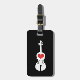Etiqueta De Bagagem A caixa do violino Tag-Adiciona seu próprio nome