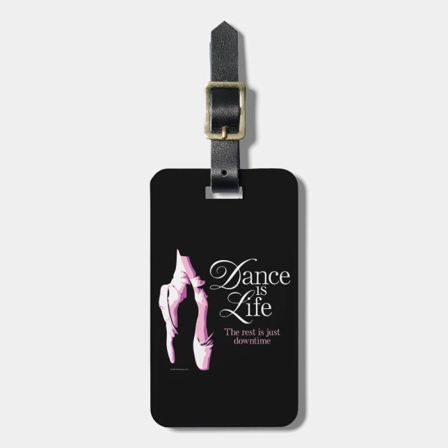 Etiqueta De Bagagem A dança é vida (Frente Vertical)