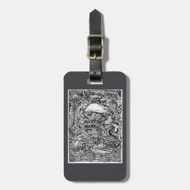 Etiqueta De Bagagem À espera do Maelstrom (Frente Vertical)