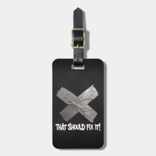 Etiqueta De Bagagem A Fita Duct Deve Corrigi-La