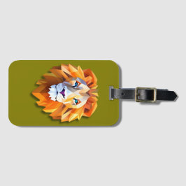 Etiqueta De Bagagem A GEOMETRIC LION Luggage Tag