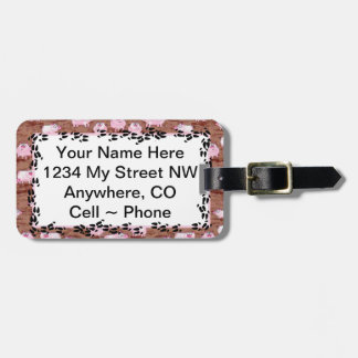 Etiqueta De Bagagem A identificação etiqueta o ~ Piggys cor-de-rosa