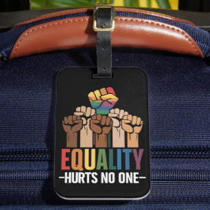 Etiqueta De Bagagem A Igualdade Não Magoa Ninguém Orgulho LGBTQ Direit