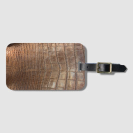 Etiqueta De Bagagem A imagem do crocodilo de jacaré é parecida com cou