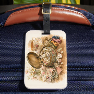 Etiqueta De Bagagem A Lata do Botão