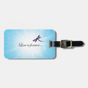 Etiqueta De Bagagem A libélula "AMOR é Forever "