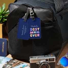Etiqueta De Bagagem A Melhor Mãe Personalizada De Sempre