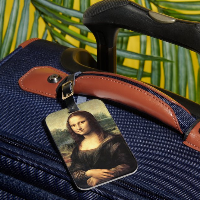 Etiqueta De Bagagem A Mona Lisa Leonardo da Vinci    (Frente Insitu 1)