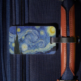 Etiqueta De Bagagem A Noite Estrelada de Van Gogh
