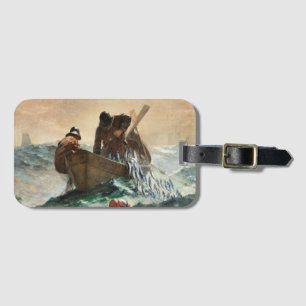 Etiqueta De Bagagem A Rede Herring de Winslow Homer.