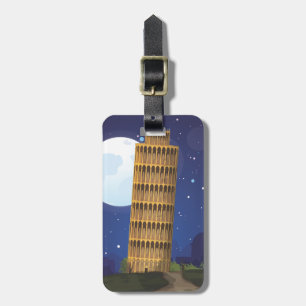 Etiqueta De Bagagem A Torre Inclinada de Pisa
