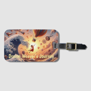 Etiqueta De Bagagem A Viagem de Dream Weaver: Balões de Ar Quente Fant