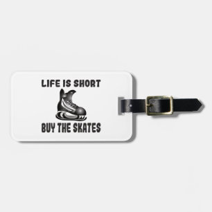 Etiqueta De Bagagem A vida de hóquei é o Comprar curto dos Skates