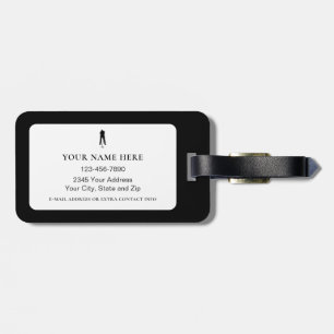 Etiqueta De Bagagem A Vida é Melhor no Tee Time Personalizado para Gol