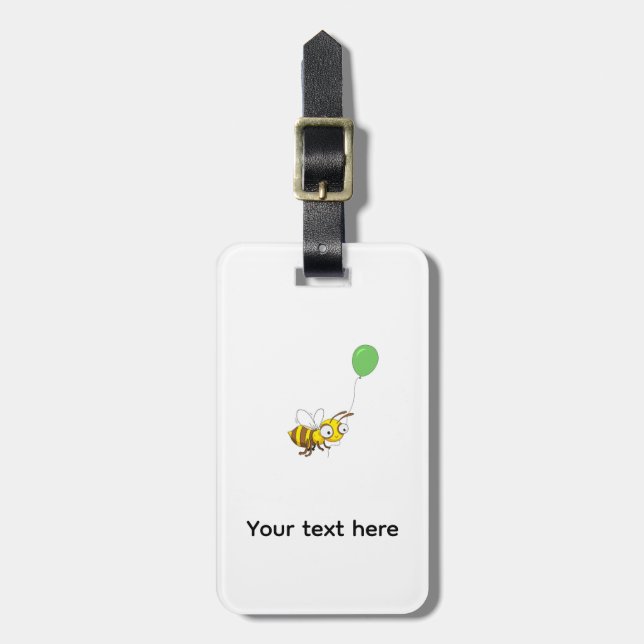 Etiqueta De Bagagem Abeelha personalizada  (Frente Vertical)