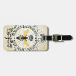 Etiqueta De Bagagem abelha de rainha francesa do vintage moderno