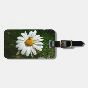 Etiqueta De Bagagem Abelha na Daisy Alaskan Summer Nature Photo