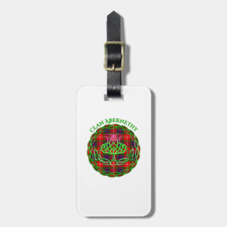 Etiqueta De Bagagem Abernethy Scottish Tartan Celtic Thistle