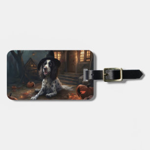 Etiqueta De Bagagem Abóboras English Springer Spaniel Assustadoras de 