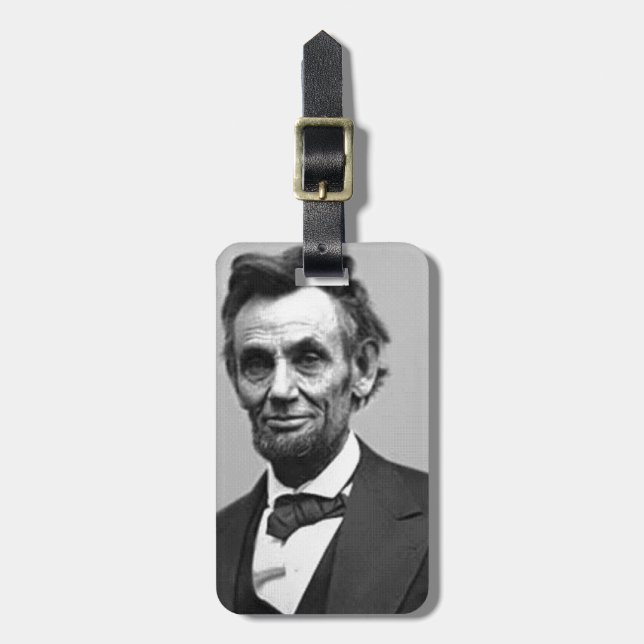 Etiqueta De Bagagem Abraham Lincoln (Frente Vertical)