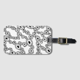 Etiqueta De Bagagem Abstract Random Circle Blob Shapes