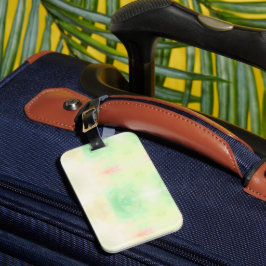 Etiqueta de bagagem abstrata com um padrão de tie-