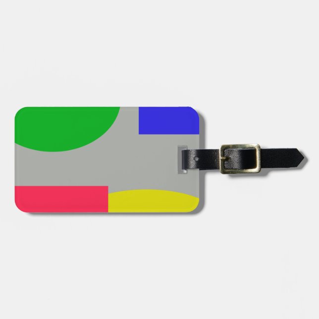 Etiqueta De Bagagem Abstrato (Frente Horizontal)