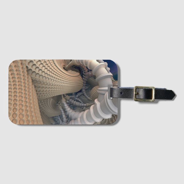 Etiqueta De Bagagem Abstrato (Frente Horizontal)