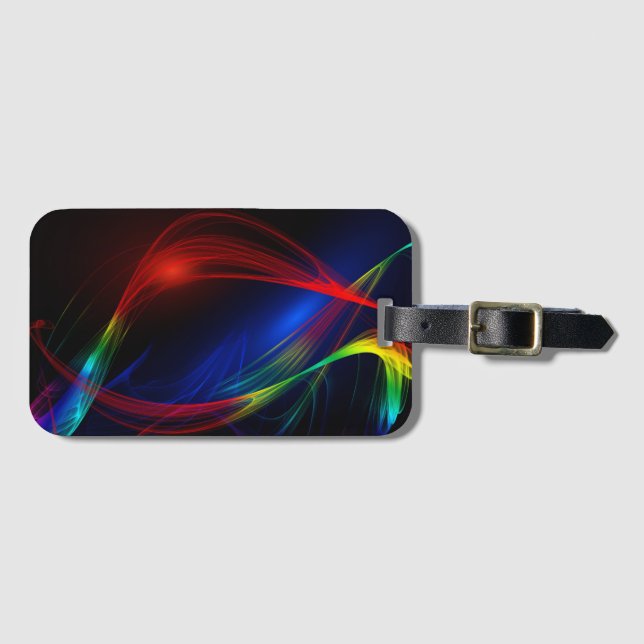 Etiqueta De Bagagem Abstrato (Frente Horizontal)