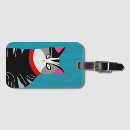 Etiqueta De Bagagem Abstrato Cat