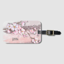 Etiqueta De Bagagem Abstrato Cherry Blossomo de bagagem personalizada