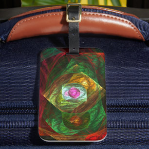 Etiqueta De Bagagem Abstrato de Conexões Dinâmicas