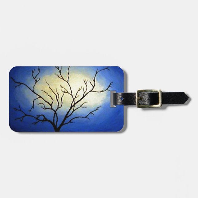 Etiqueta De Bagagem Abstrato Tree - Arte Moderna (Frente Horizontal)