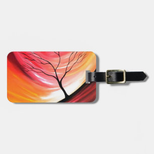 Etiqueta De Bagagem Abstrato Tree - Arte Moderna