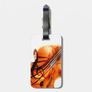 Etiqueta De Bagagem Abstrato Violin Art
