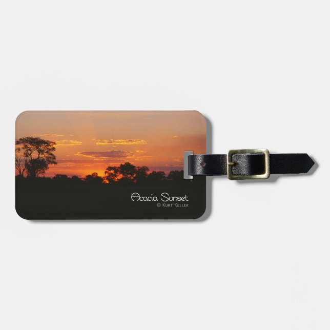 Etiqueta De Bagagem Acacia Sunset (Frente Horizontal)