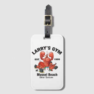 Etiqueta De Bagagem Academia do Larry na Praia de Mexilhão