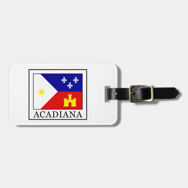 Etiqueta De Bagagem Acadiana (Frente Horizontal)