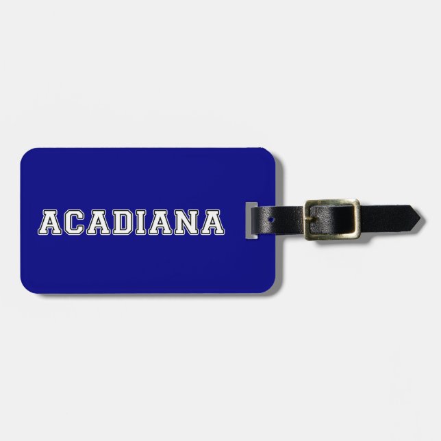 Etiqueta De Bagagem Acadiana (Frente Horizontal)