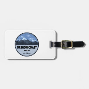Etiqueta De Bagagem Acampamento na Cordilheira da Costa de Oregon