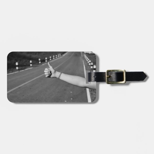 Etiqueta De Bagagem Acerta a tomada (Frente Horizontal)