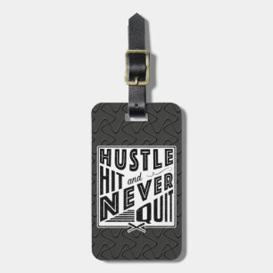 Etiqueta De Bagagem Acerto do Hustlie do Baseball e Nunca Sair da Etiq