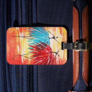 Etiqueta de Bagagem Acrílica de Dança Feliz