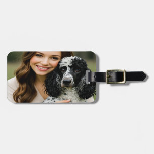 Etiqueta De Bagagem Adicionar Foto de Poddle Personalizar Customizar