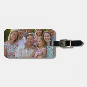 Etiqueta De Bagagem Adicionar Foto de Reunião da Família Personalizar