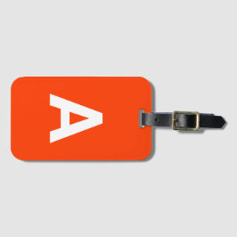 Etiqueta De Bagagem Adicionar Monograma Personalizado Moderno Simples